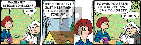 Lola on Thursday December 22, 2016 Comic Strip