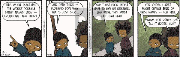 The Boondocks on Wednesday October 18, 2006 Comic Strip