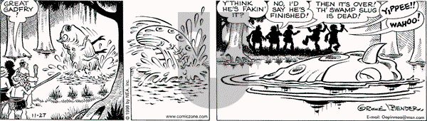 Alley Oop on Friday November 27, 1998 Comic Strip