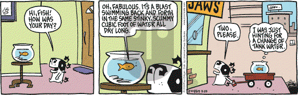 Pooch Cafe on Monday March 29, 2004 Comic Strip
