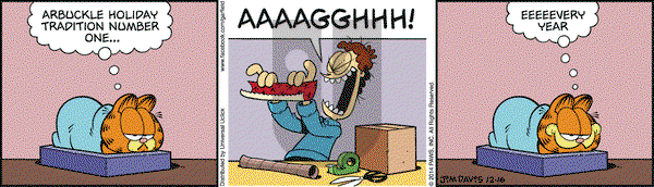 Garfield on Tuesday December 16, 2014 Comic Strip