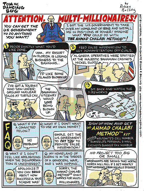 Tom the Dancing Bug on Saturday April 24, 2004 Comic Strip