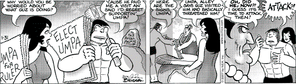 Alley Oop on Wednesday January 31, 2007 Comic Strip