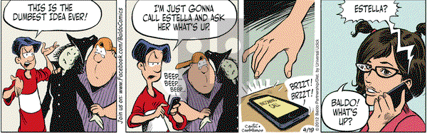 Baldo on Thursday April 19, 2012 Comic Strip
