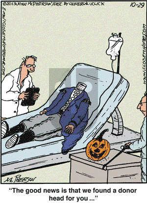 Close to Home on Tuesday October 29, 2013 Comic Strip