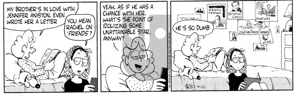 Luann on Friday April 12, 1996 Comic Strip