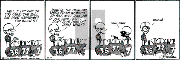 Doonesbury on Monday November 9, 1970 Comic Strip