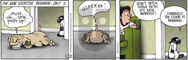 Get Fuzzy on Saturday January 25, 2014 Comic Strip