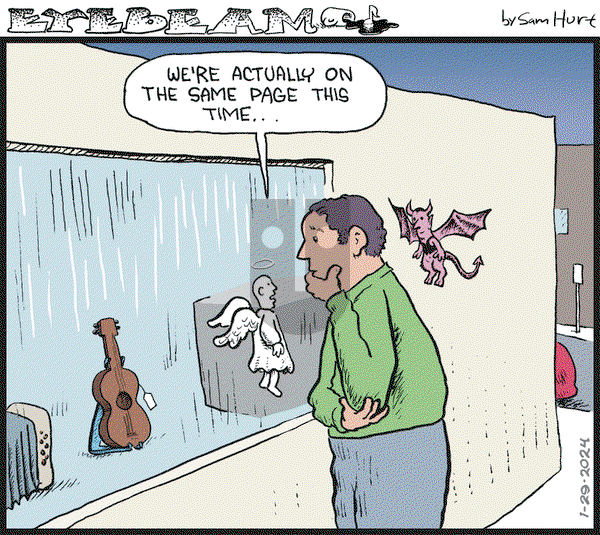 Eyebeam on Monday January 29, 2024 Comic Strip