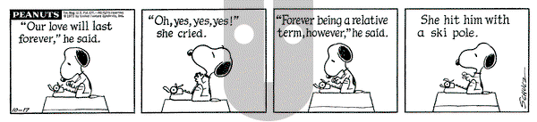Peanuts on Wednesday October 17, 1973 Comic Strip