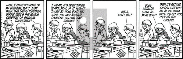 Doonesbury on Saturday December 22, 1979 Comic Strip