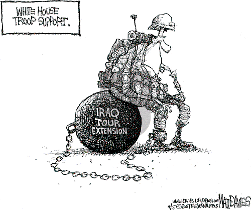 Matt Davies on Monday April 16, 2007 Comic Strip