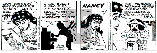 Nancy on Thursday August 17, 2006 Comic Strip