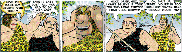 Alley Oop on Saturday March 5, 2016 Comic Strip