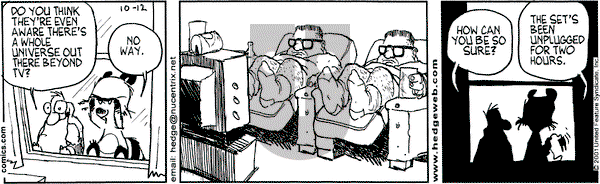 Over the Hedge on Friday October 12, 2001 Comic Strip