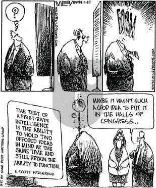 Non Sequitur on Saturday November 27, 1999 Comic Strip