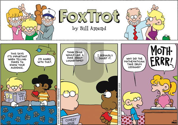 FoxTrot on Sunday November 14, 2010 Comic Strip