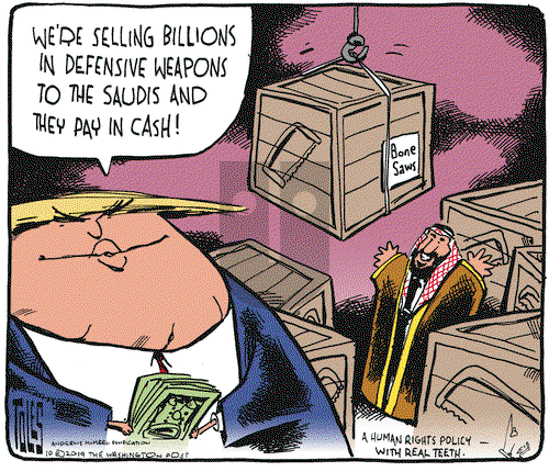 Tom Toles on Wednesday October 2, 2019 Comic Strip