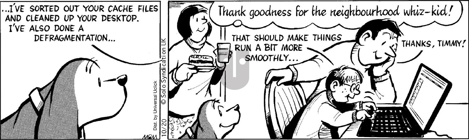 Fred Basset on Monday October 20, 2014 Comic Strip