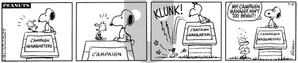 Peanuts on Friday July 12, 1968 Comic Strip