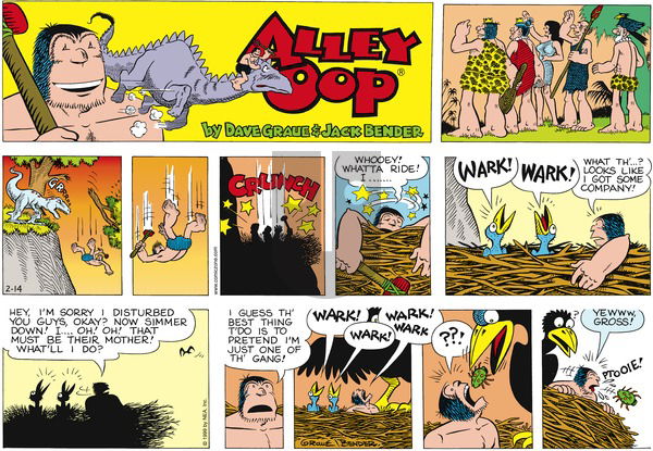 Alley Oop - Sunday February 14, 1999 Comic Strip
