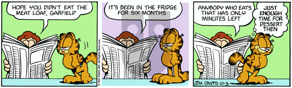 Garfield on Friday October 3, 1997 Comic Strip