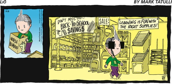 Lio on Sunday August 18, 2019 Comic Strip