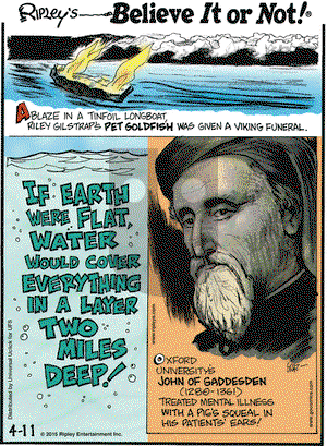 Ripley's Believe It or Not on Saturday April 11, 2015 Comic Strip