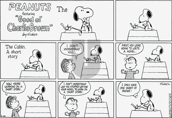 Peanuts - Sunday March 28, 1971 Comic Strip