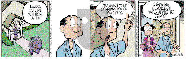 Baldo on Monday May 11, 2015 Comic Strip