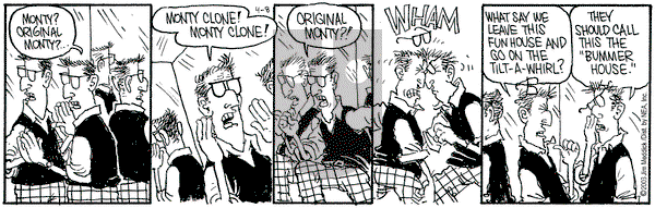 Monty on Tuesday April 8, 2003 Comic Strip