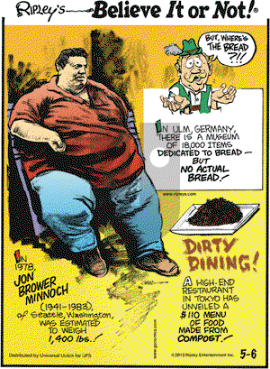 Ripley's Believe It or Not on Monday May 6, 2013 Comic Strip