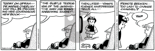 Nancy on Thursday February 12, 2004 Comic Strip