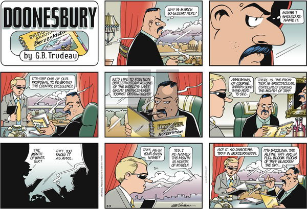 Doonesbury on Sunday March 9, 2008 Comic Strip