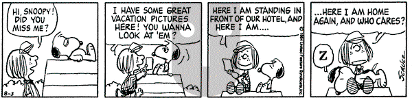 Peanuts on Friday August 3, 1984 Comic Strip
