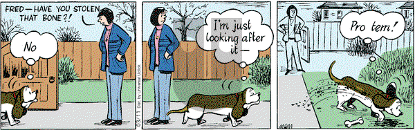 Fred Basset on Monday March 11, 2013 Comic Strip
