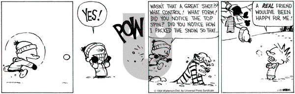 Calvin and Hobbes on Thursday January 13, 1994 Comic Strip
