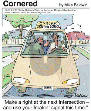 Cornered on Thursday November 16, 2017 Comic Strip