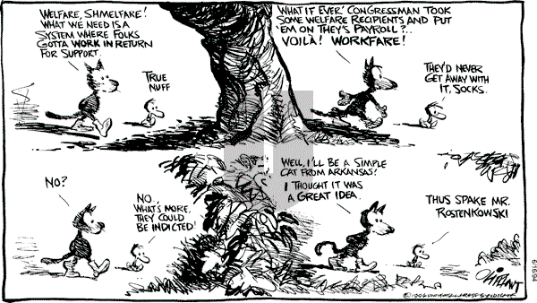 Pat Oliphant - Thursday June 16, 1994 Comic Strip