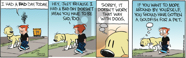 Red and Rover on Wednesday April 25, 2012 Comic Strip
