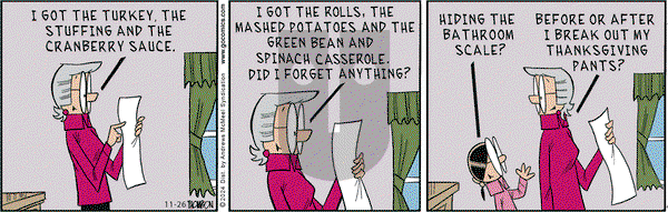 Grand Avenue on Tuesday November 26, 2024 Comic Strip