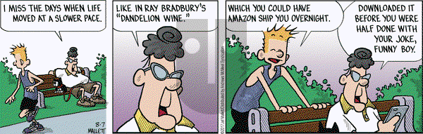 Frazz on Monday August 7, 2017 Comic Strip
