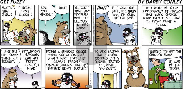 Get Fuzzy on Sunday February 23, 2014 Comic Strip