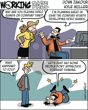 Working Daze on Thursday April 12, 2007 Comic Strip