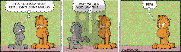 Garfield - Thursday July 18, 2019 Comic Strip