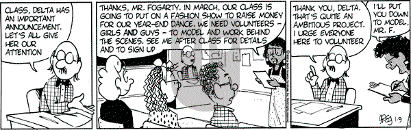 Luann on Monday January 9, 1995 Comic Strip