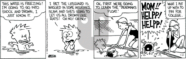 Calvin and Hobbes - Thursday July 21, 2016 Comic Strip