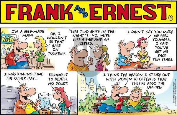 Frank and Ernest on Sunday September 4, 2016 Comic Strip