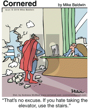 Cornered on Wednesday October 31, 2018 Comic Strip