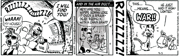 Over the Hedge on Friday April 7, 2000 Comic Strip